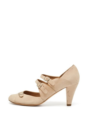 Chloé Pre-Owned buckled Mary Jane pumps - Neutrals