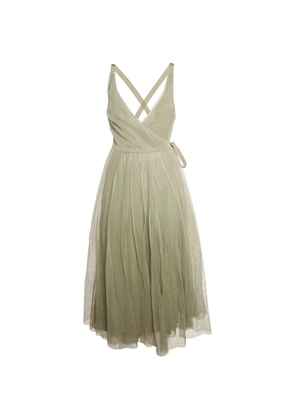 Christian Dior Pre-Owned wrap strappy maxi dress - Green