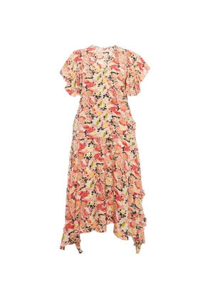 Stella McCartney Pre-Owned floral-print silk skirt and top set - Neutrals