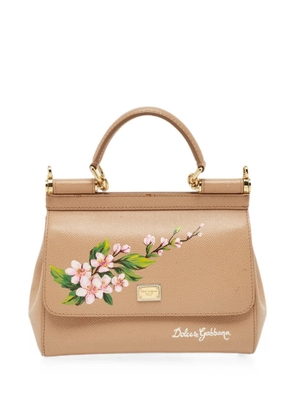 Dolce & Gabbana Pre-Owned Miss Sicily floral-print two-way handbag - Neutrals