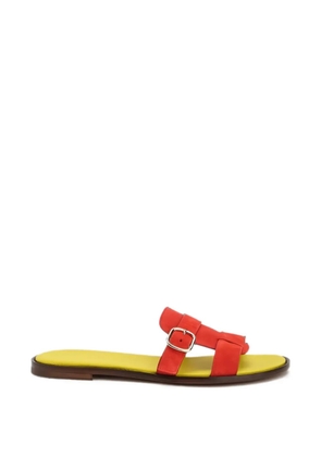 Doucal's buckle-fastening leather sandals - Red
