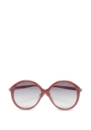 Chloé Pre-Owned braided-arm round sunglasses - Red