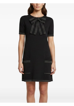 Elisabetta Franchi bow-detail mini dress - Black