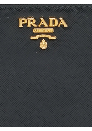 Prada Pre-Owned Saffiano-leather logo-plaque wallet - Black