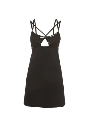 Miu Miu Pre-Owned sequin-embellished cut-out mini dress - Black