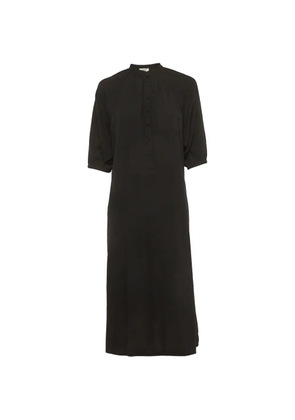 Celine Pre-Owned button-up high-neck midi dress - Black