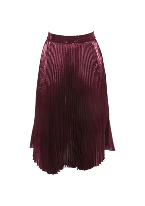 Gucci Pre-Owned plissé midi skirt - Red