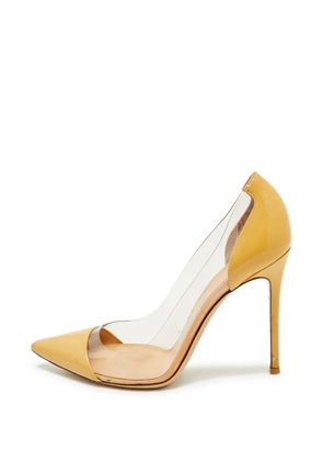 Gianvito Rossi Plexi pointed-toe pumps - Neutrals