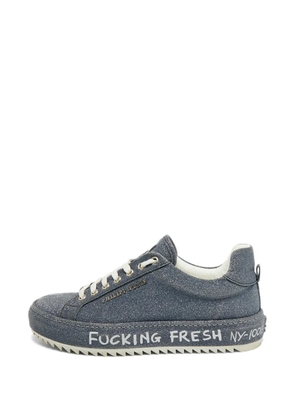Philipp Plein glitter low-top sneakers - Blue