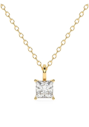 Diamond Essentials square-shape diamond necklace - Gold