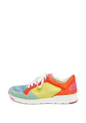 Gucci Pre-Owned satin low-top sneakers - Yellow