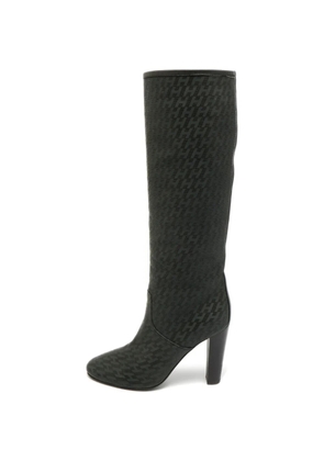 Hermès Pre-Owned H Logo knee-length boots - Black