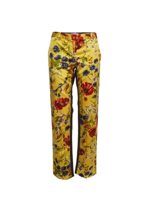 Dolce & Gabbana Pre-Owned floral-print jeans - Yellow