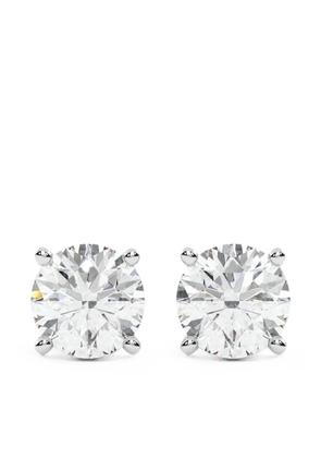 Diamond Essentials lab-grown diamond solitaire stud earrings - Silver