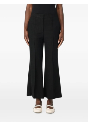 MSGM pressed-crease cropped trousers - Black