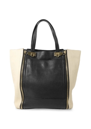 Ferragamo Pre-Owned Gancini shoulder tote bag - Black