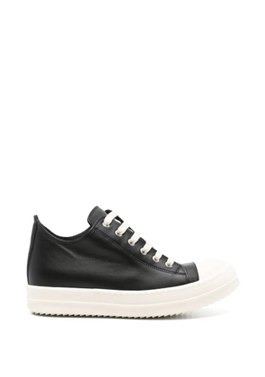 Rick Owens leather sneakers - Black