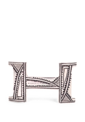 Hermès Pre-Owned 2000s H buckle belt buckle - Silver