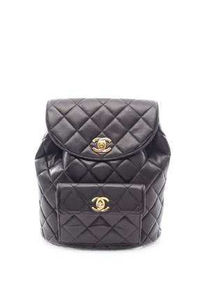 CHANEL Pre-Owned 1994-1996 matelassé backpack - Black