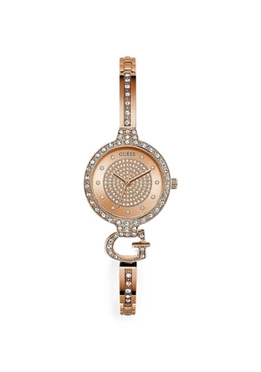 GUESS USA crystal-embellished 28mm watch - Pink