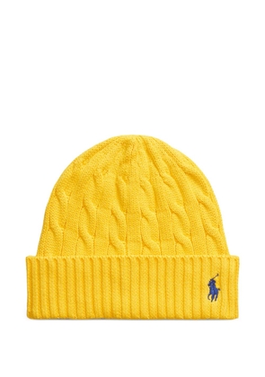 Polo Ralph Lauren cable-knit ribbed beanie - Yellow