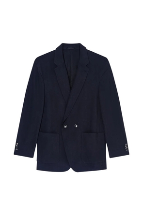 Giorgio Armani double-breasted coat - Blue
