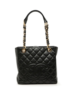 CHANEL Pre-Owned 2010-2011 Caviar Petite Shopping tote bag - Black