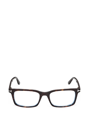 TOM FORD Eyewear tortoiseshell-effect magnetic-clip glasses - Brown