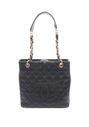 CHANEL Pre-Owned 2003-2004 Caviar Petite Shopping tote bag - Black
