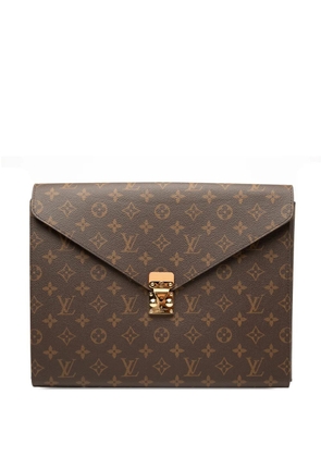 Louis Vuitton Pre-Owned 1990-2026 Monogram Mark Folder clutch bag - Brown