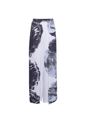 COR Arden graphic-print trousers - White