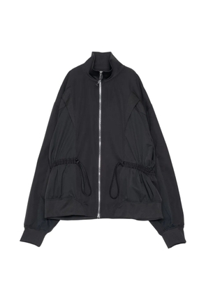Yoshiokubo drawstring-waist panelled sweatshirt - Black