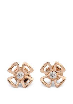Bvlgari Pre-Owned 2010s Fiorever diamond earrings - Pink