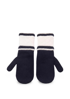 CHANEL Pre-Owned Coco Mark mittens - Blue
