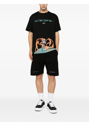 Throwback. graphic-print T-shirt - Black