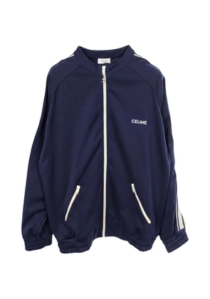 Celine Pre-Owned logo-embroidered sweatshirt - Blue