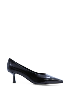 Notabene Emmy patent-finish square-toe pumps - Black