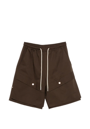 YES LONDON drawstring cargo shorts - Brown