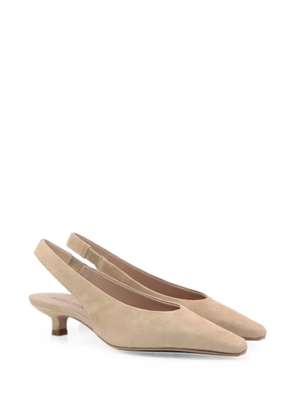 Notabene Eleonora 35 square-toe slingback pumps - Neutrals