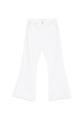 FRAME frayed-hem jeans - White