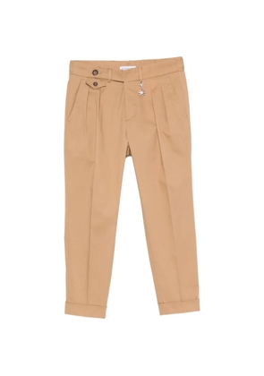 Manuel Ritz pleated turn-up trousers - Neutrals