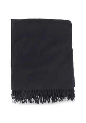 Isaia fringed-edge scarf - Blue