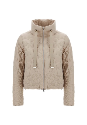Herno quilted high-neck jacket - Neutrals