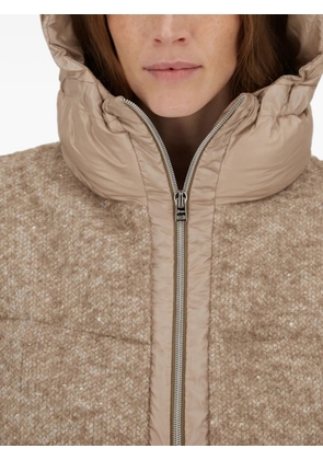 Herno sequin-embellished bouclé jacket - Neutrals
