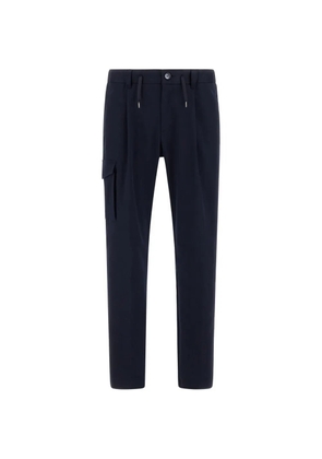 Herno cargo-pocket straight-leg trousers - Blue