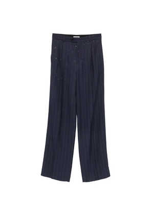 SANDRO sequin-embellished trousers - Blue