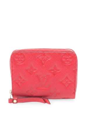 Louis Vuitton Pre-Owned 2015 Zippy Monogram Empreinte wallet - Red