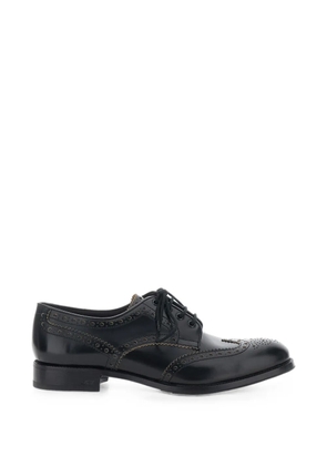 Lidfort leather lace-up Derby shoes - Black