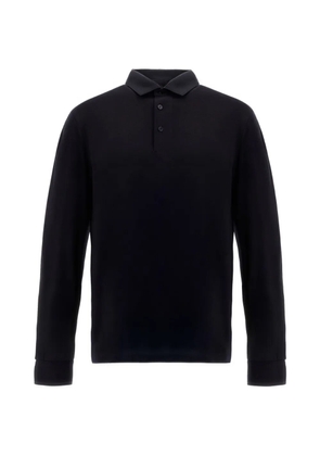 Herno long-sleeve wool polo shirt - Blue