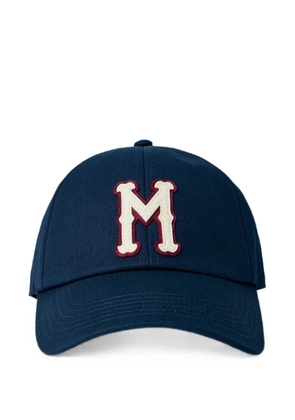 Moncler logo-patch baseball cap - Blue